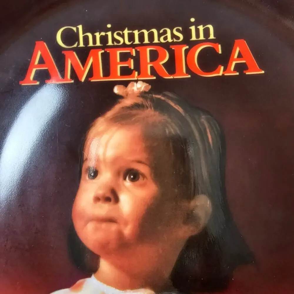 Vintage 1988 Christmas in America Collection Limited Edition K Mart Decor Plate